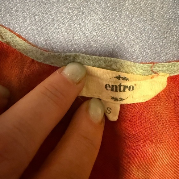 Entro Blue and Red Tiered Tank Top - Picture 8 of 8